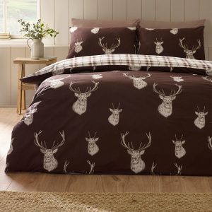 Duvet Cover Stag Chocolate