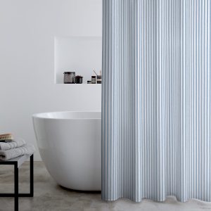 Shower Curtain Timeless Stripe Blue
