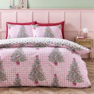 Duvet Cover Christmas Sweets and Treats Pink